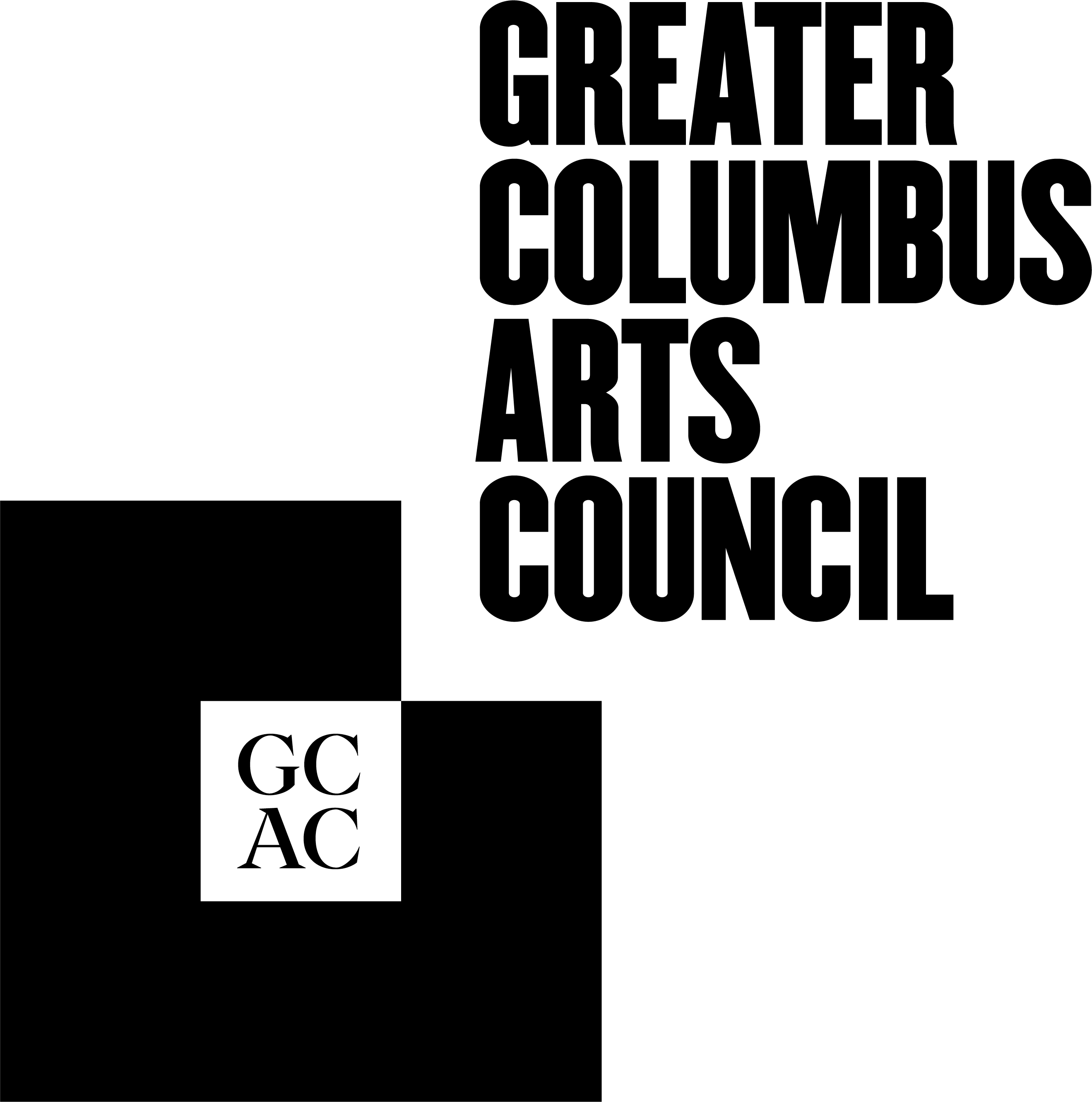 GCAC Primary Lockup Solid Frame Black